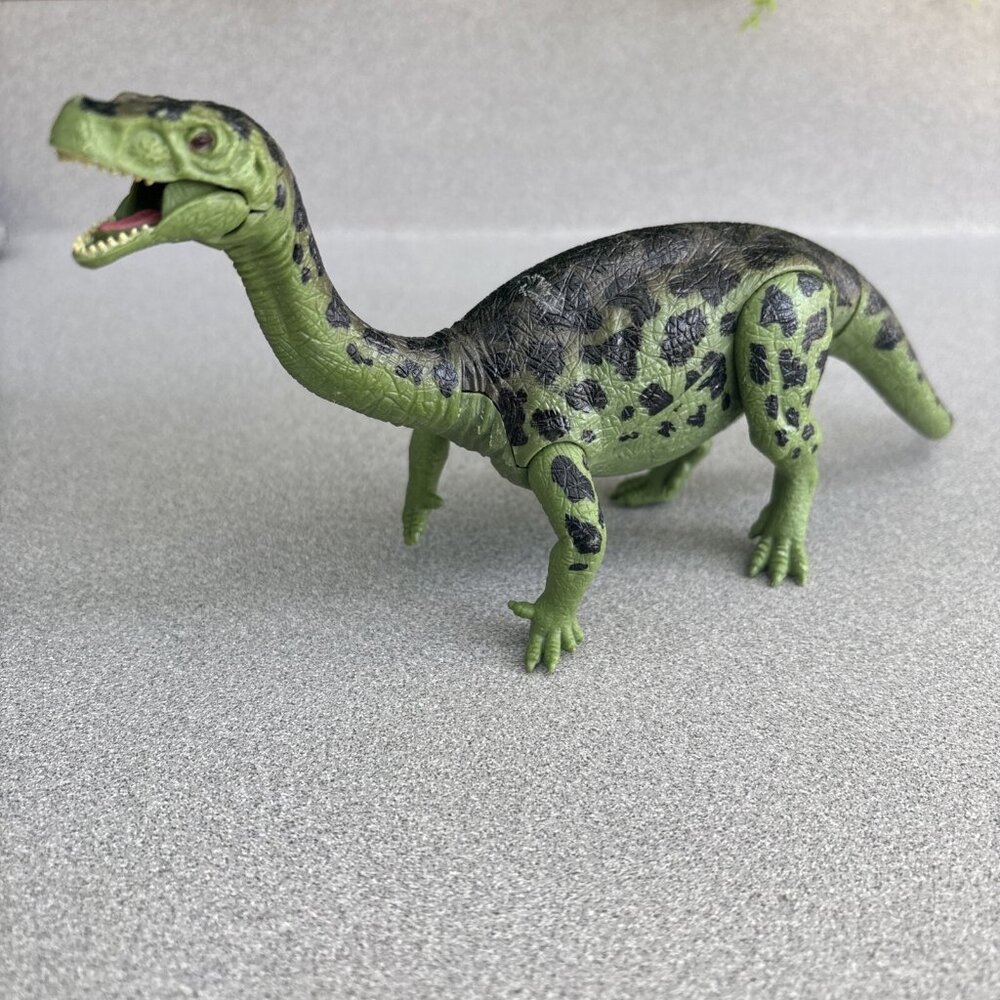 Rio Jasaurus Dinosaur Figure Plastic Green Black Spots